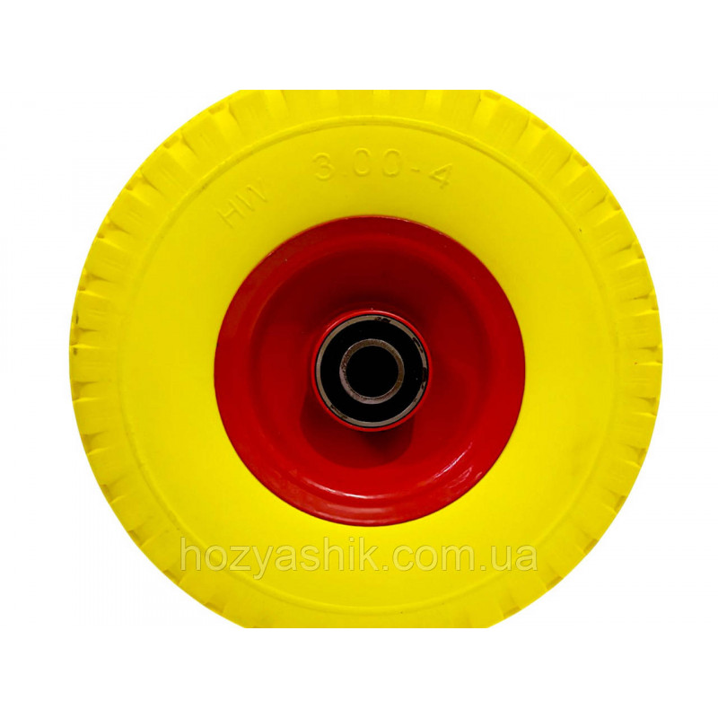 Колесо на тачку пінополіуретанове 3.00-4/20 мм діаметром 240 мм