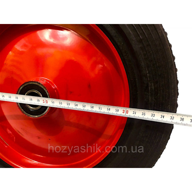 Колесо на тачку лите 4.00-8/20 мм діаметр 360 мм.
