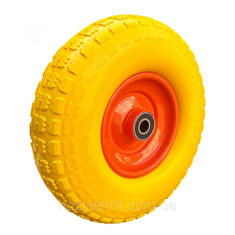 Колесо на тачку пінополіуретанове 4.00-6/20 мм діаметром 320 мм