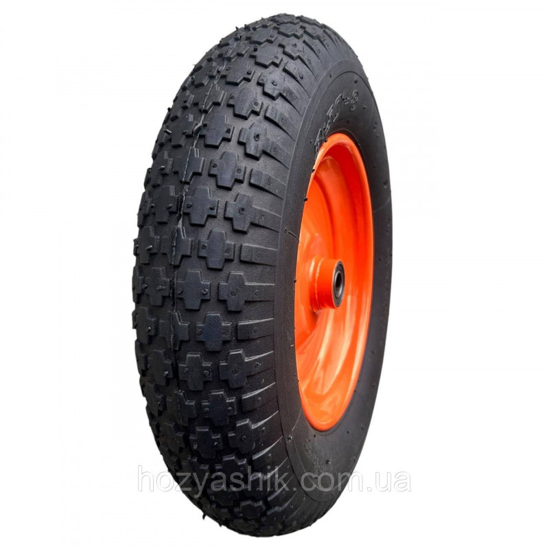 Колесо на тачку діаметром 360 мм, модель 3.50-8/16, пневматичне