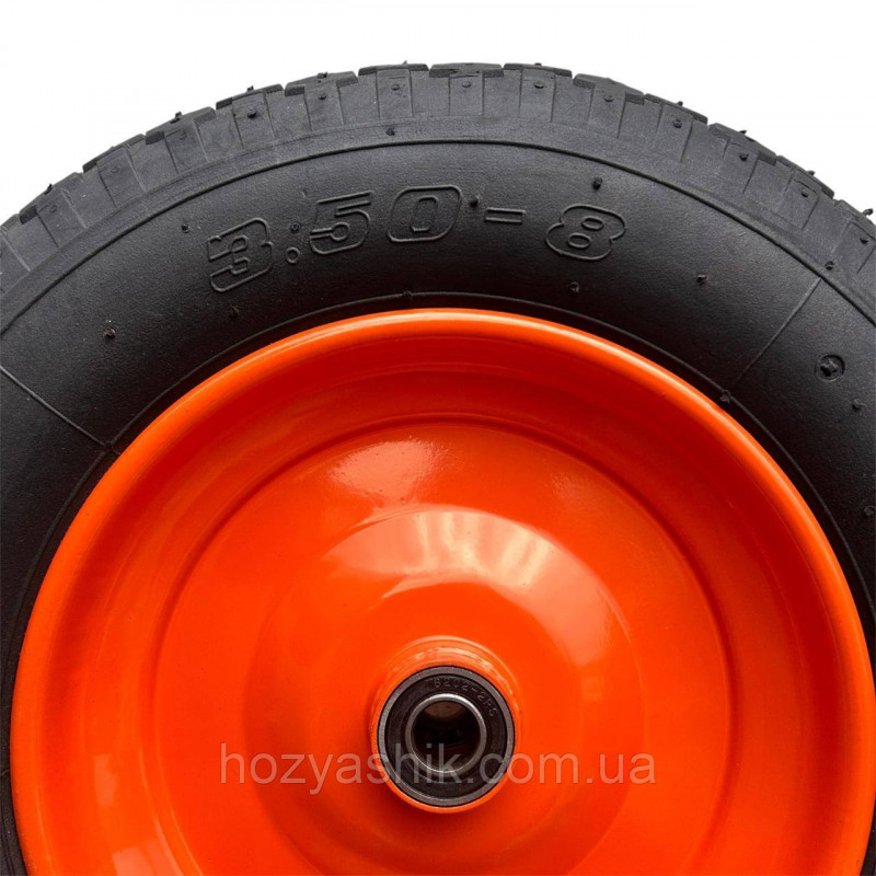 Колесо на тачку діаметром 360 мм, модель 3.50-8/16, пневматичне