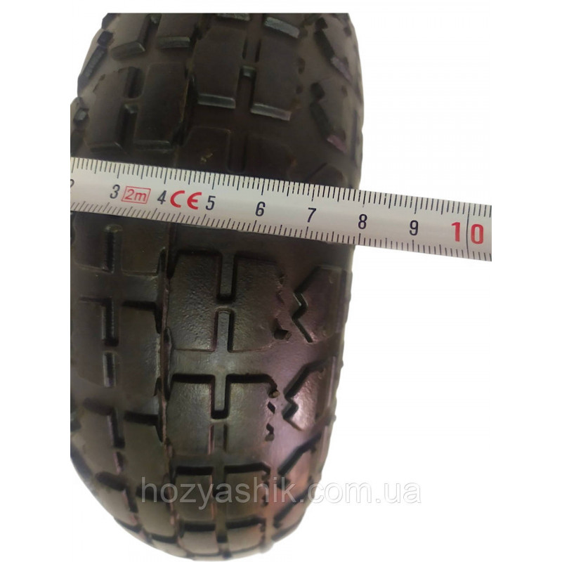 Колесо для тачки надувне 3.50-4 (4.10/3.50-4), 260х80 мм, під вісь 20 мм