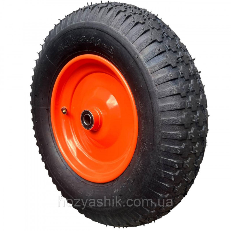 Колесо для тачки діаметром 380 мм, модель 4.00-8/16 (4.80/4.00-8), пневматичне