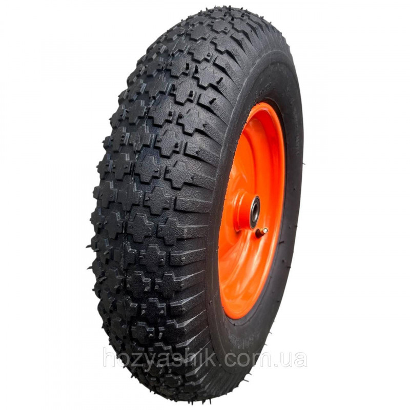 Колесо для тачки діаметром 380 мм, модель 4.00-8/16 (4.80/4.00-8), пневматичне