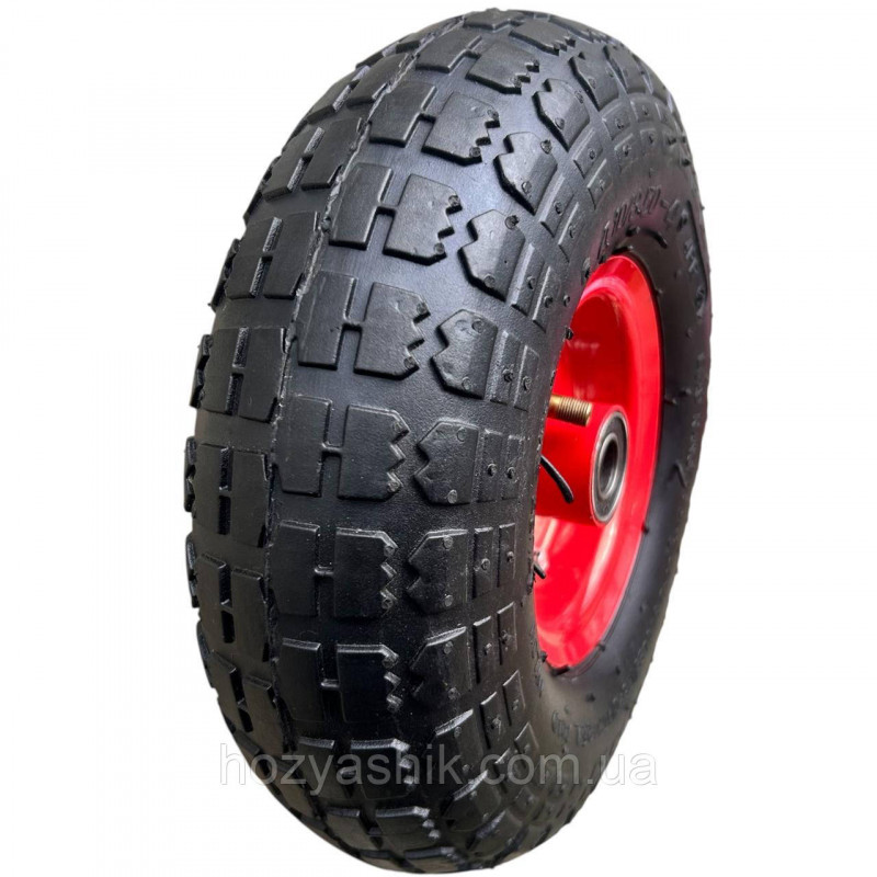Колесо на тачку діаметром 250 мм, модель 3.50-4/16 (4.10/3.50-4), надувне