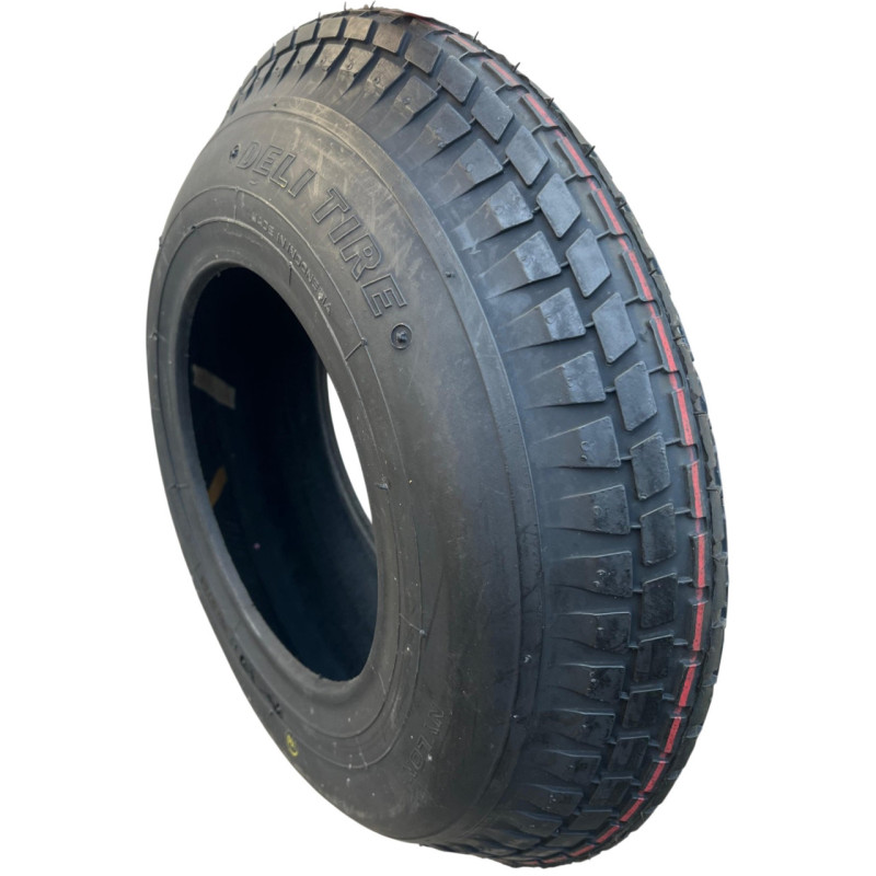 Покрышка с камерой 4.00-8 (4.80/4.00-8) на тачке 4PR усилена Deli Tire