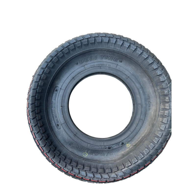Покрышка с камерой 4.00-8 (4.80/4.00-8) на тачке 4PR усилена Deli Tire