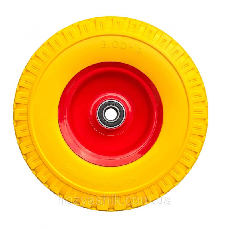 Колесо на тачку пінополіуретанове 3.00-4/16 мм, (D=240 мм)
