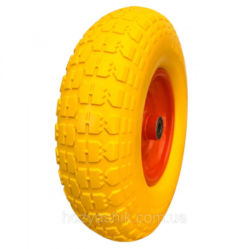 Колесо на тачку пінополіуретанове 4.00-6/16 мм діаметром 320 мм