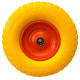 Колесо на тачку пінополіуретанове 4.00-6/16 мм діаметром 320 мм