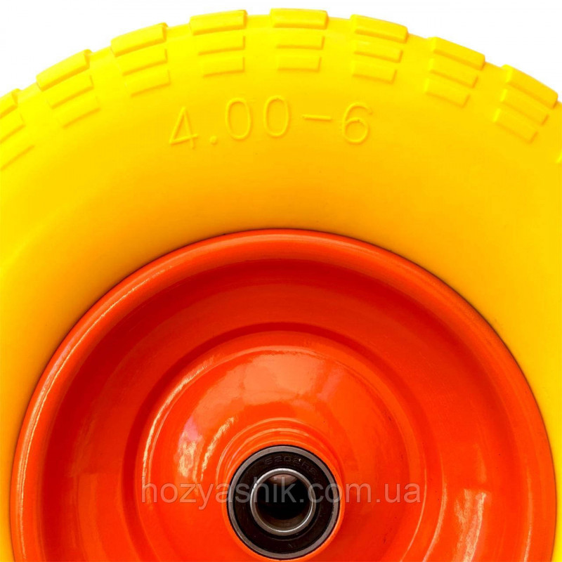 Колесо на тачку пінополіуретанове 4.00-6/16 мм діаметром 320 мм