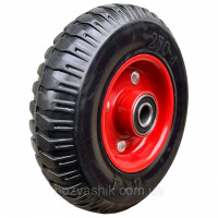 Колесо 2.50-4 для тачки та візка (200×50 мм) чорна гума, навантаження до 235 кг