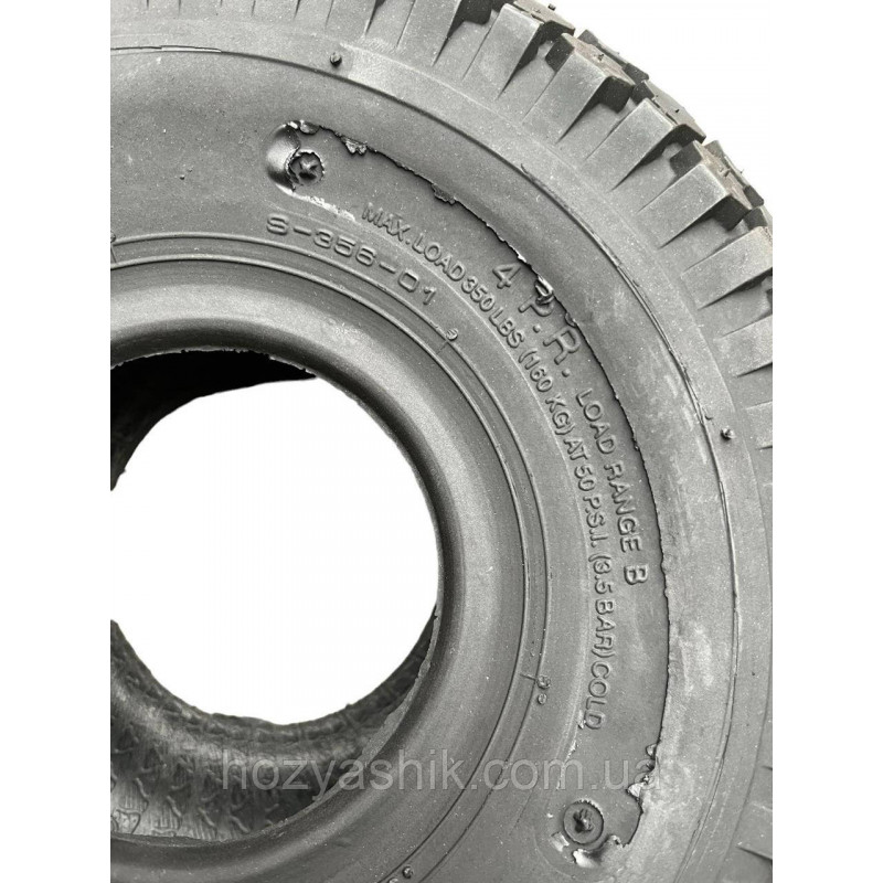 Шина 4.10/3.50-4 DeliTire 4PR (Індонезія) посилена для тачки, візка, квадроцикла