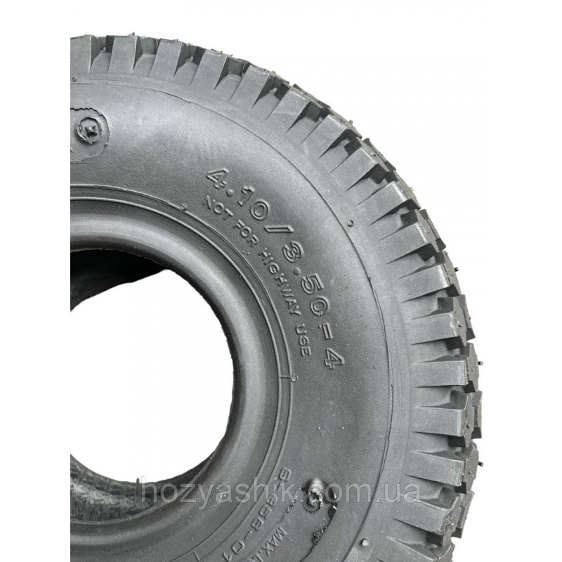 Шина 4.10/3.50-4 DeliTire 4PR (Індонезія) посилена для тачки, візка, квадроцикла