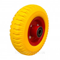 Колесо на тачку пінополіуретанове 2.50- 4/20 мм, (D=200 мм)