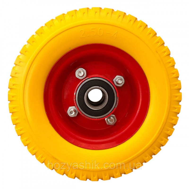 Колесо на тачку пінополіуретанове 2.50- 4/20 мм, (D=200 мм)