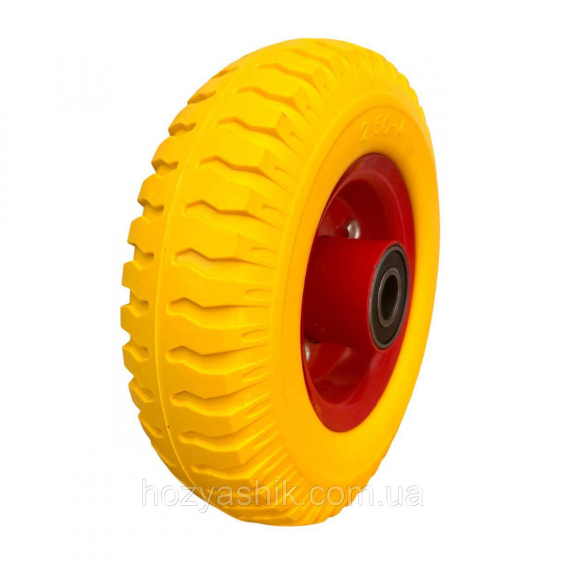 Колесо на тачку пінополіуретанове 2.50- 4/20 мм, (D=200 мм)