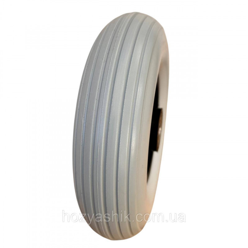 Колесо пінополіуретанове 200х50мм (вісь 12мм), на тачку, інвалідний візок