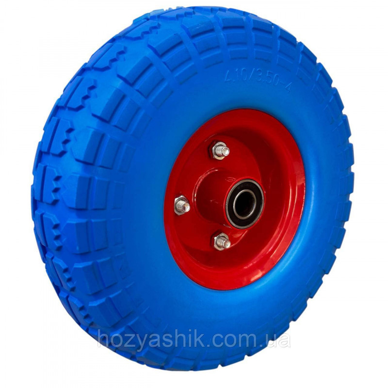 Колесо на тачку пінополіуретанове 3.50-4/16 (4.10/3.50/4) діаметром 250мм