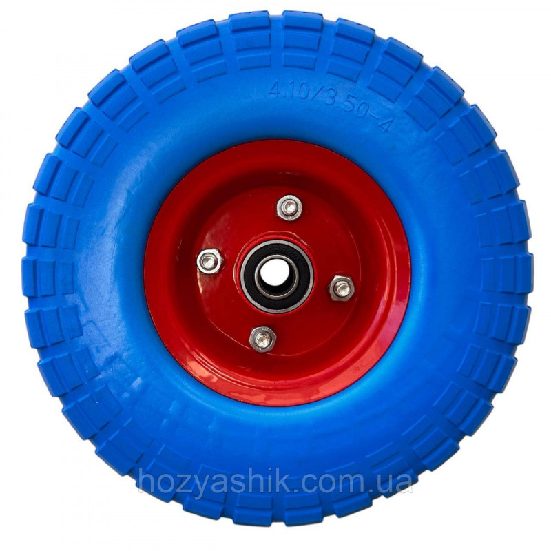 Колесо на тачку пінополіуретанове 3.50-4/16 (4.10/3.50/4) діаметром 250мм
