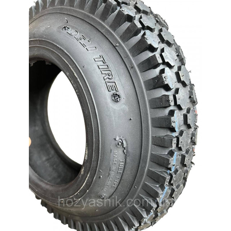 Покришка  4.10/3.50-6 4PR (60% каучуку) на тачку, візок, дитячий квадроцикл, багі, "DeliTire" Індонезія