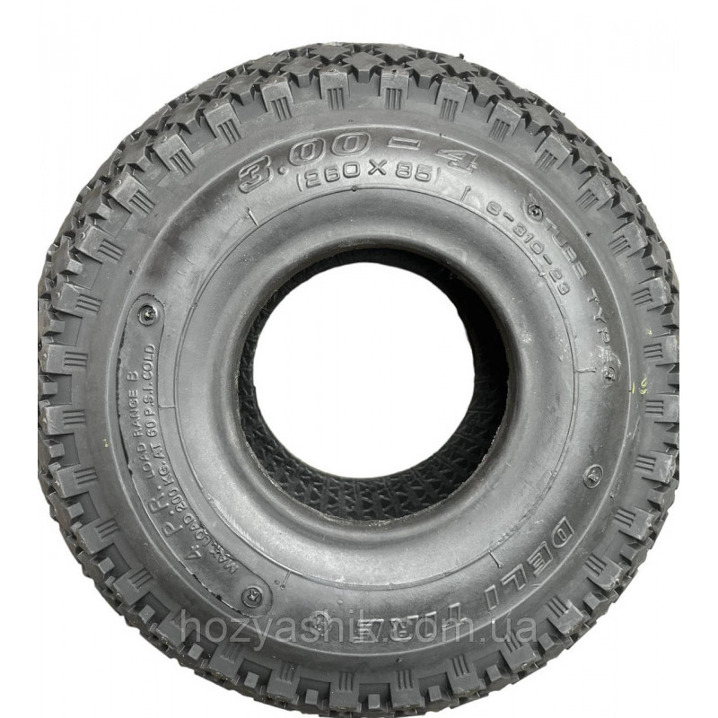 Покришка 3.00-4 (260х85) Deli Tire (Індонезія) — Оригінал. Не тріскається! 4PR (Посилена)