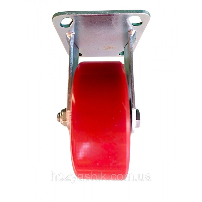 Колесо 125 мм неповоротне (глухе), чавун/поліуретан, навантаження до 320 кг