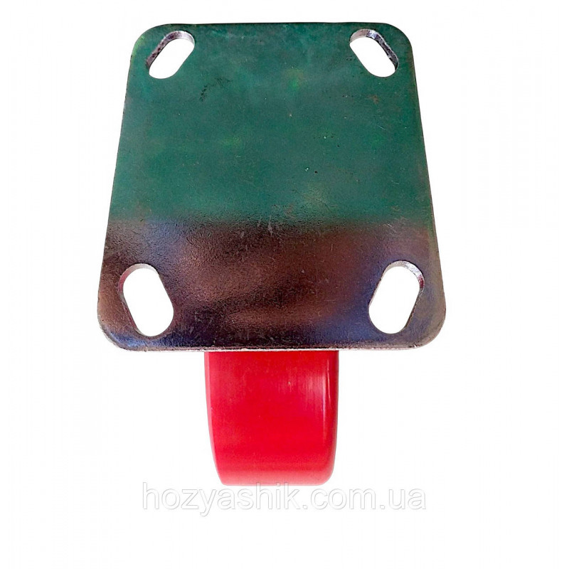 Колесо 200 мм неповоротне (глухе), чугун/полиуретан, навантаження до 500 кг