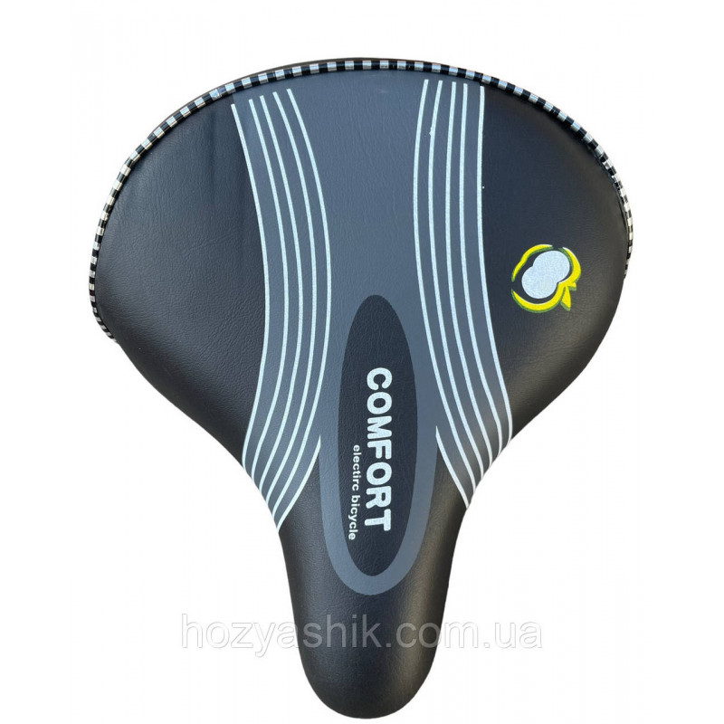 Сідло для велосипеда "Comfort" (26х22см) широке, комфортне на пружинах