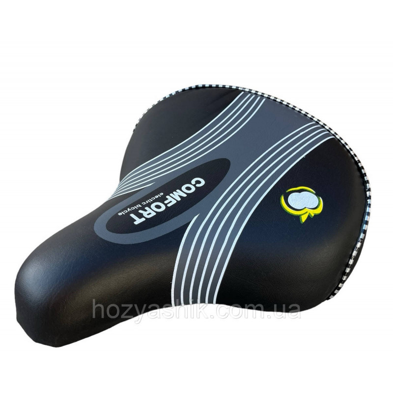 Седло для велосипеда "Comfort" (26х22см) широкое, комфортное на пружинах