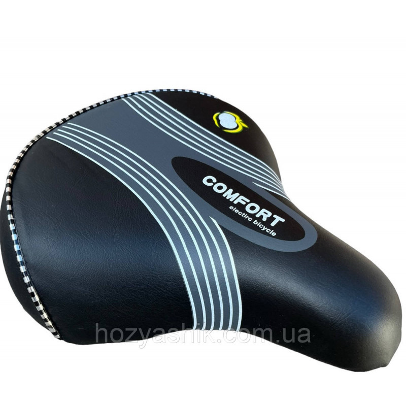 Седло для велосипеда "Comfort" (26х22см) широкое, комфортное на пружинах