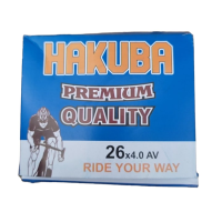 Камера для фетбайка 26 x 4.0 Hakuba AV (автомобільний ніпель), посилений еластичний бутил