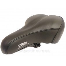 Седло велосипедное GrandStar Original 180×250 мм на 2 пружинах, мягкое, экокожа, до 120 кг