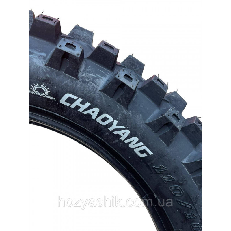 Кроссовая мотошина с камерой 110/100-18 (4.50-18) "ChaoYang" 4PR для эндуро и кросса