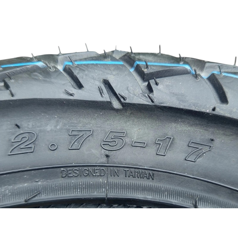 Мотошина з камерою 2.75-17 (70/100-17) (6PR) — Посилена. Для скутерів та мопедів