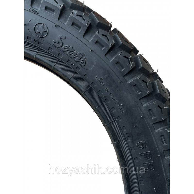 Кроссовая мотошина 110/90-17 (4.50-17) Servis Tyres 6PR TL бескамерная + ниппель в подарок