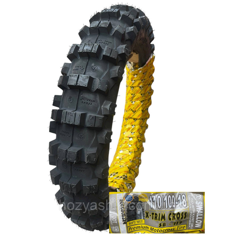Кросова мотошина з камерою 110/100-18 (4.25-18 / 4.50-18) 6PR SWALLOW MAXI GRIP