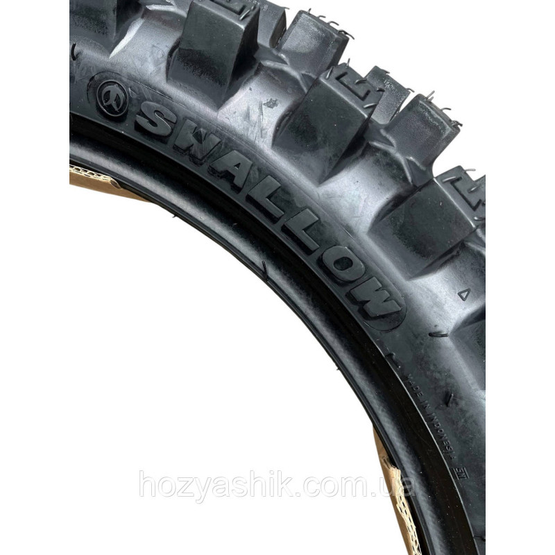 Кроссовая мотошина с камерой 100/100-18 (4.10-18/4.00-18) 4PR SWALLOW MAXI GRIP