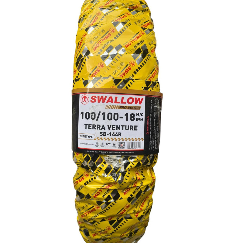 Кроссовая мотошина с камерой 100/100-18 (4.10-18) 4PR SWALLOW TERRA VENTURE технология