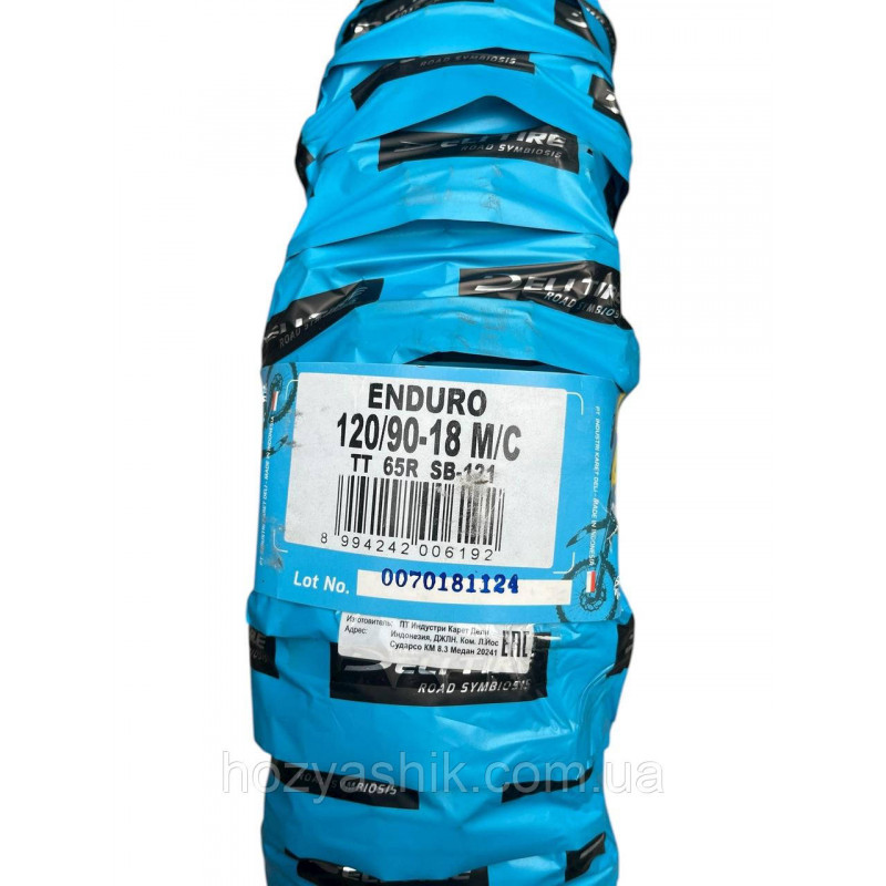 Кросова мотошина 120/90-18 (аналог 4.60-18) 65R (4PR) CROSS Deli Tire Індонезія