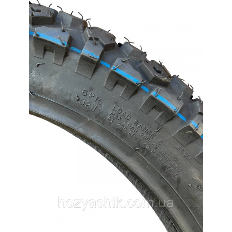 Мотошина 3.00-18 (аналог 90/90-18) 6PR посилена з камерою, для ENDURO/CROSS