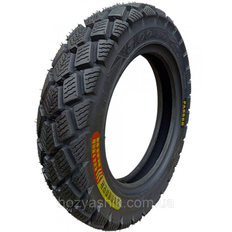 Покрышка 3.00-10 (90/90-10) 49J 8PR бескамерная (Tubeless / TL) MAX LOAD 195кг