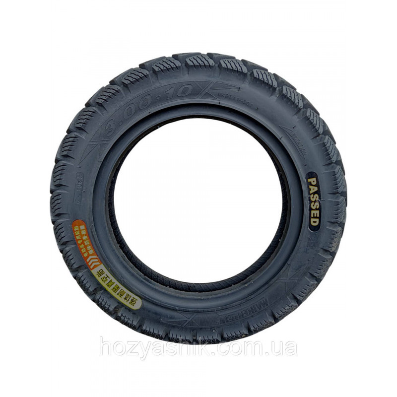 Покришка 3.00-10 (90/90-10) 49J 8PR безкамерна (Tubeless / TL) MAX LOAD 195кг