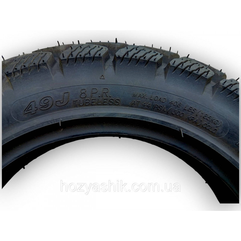 Покришка 3.00-10 (90/90-10) 49J 8PR безкамерна (Tubeless / TL) MAX LOAD 195кг