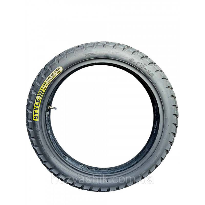 Мотопокришка  з камерою 4.10-18 M/C 63P TT 4PR Max Load 272кг Ендуро
