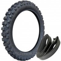 Кросова мотошина SWALLOW 3.00-17 (аналог 90/90-17) 4PR Х-CROSS з камерою в комплекті