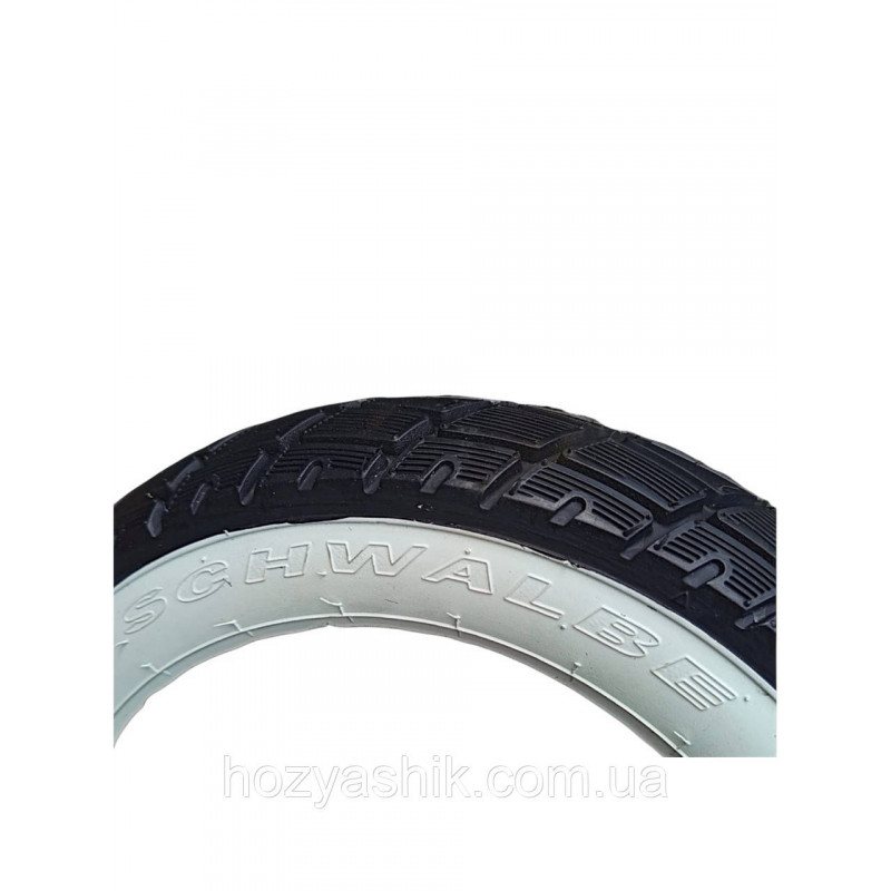 Мотошина 3.50-10 (100/90-10) Schwalbe RACEMAN з білим бортом — Естетика та Преміум-якість