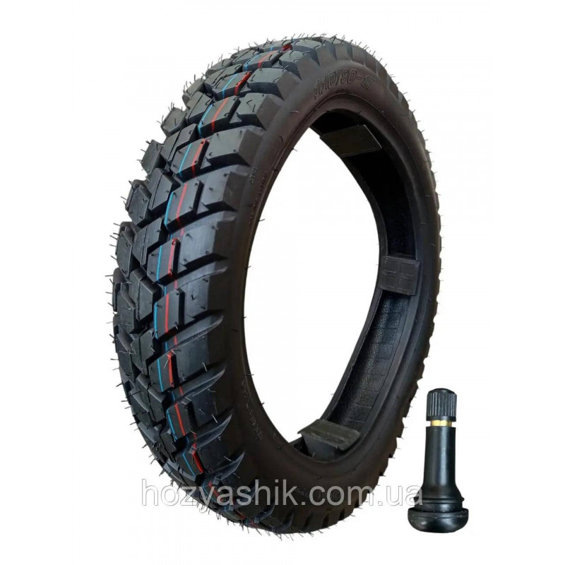 Ендуро мотошина  SXT JE 110/90-17 (аналог 4.10-17) 6PR безкамерна з вентелем TR414 в комплекті