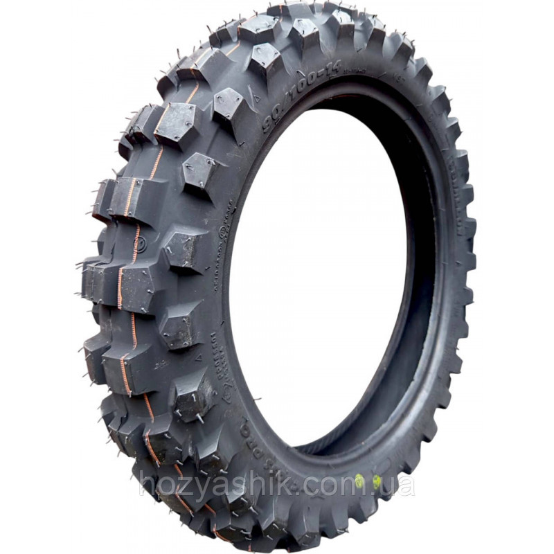 Усиленная кроссовая мотошина SWALLOW X-Cross 90/100-14 (аналог 2.75-14, 3.00-14) 4PR с камерой