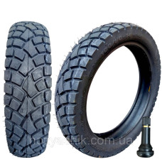 Бескамерная мотошина 100/80-14 (аналог 3.50-14) 4PR SWALLOW Street Enduro с вентилем TR 414